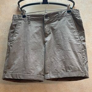 Old Navy darker grey/mushroom colored shorts, size 8.
